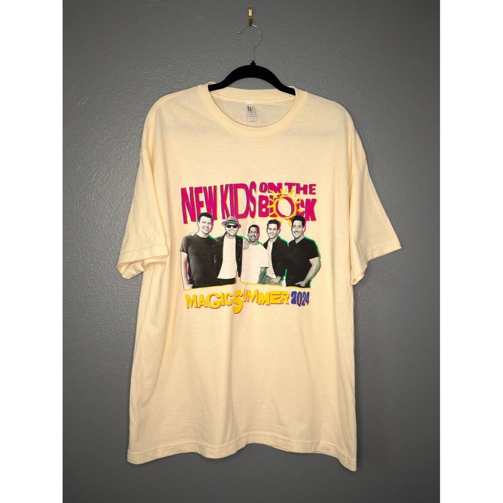 New Kids on the Block "Magic Summer 2024" Cream Band Graphic Tee